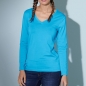 Mobile Preview: James & Nicholson Ladies‘ Stretch V-Shirt Long-Sleeved