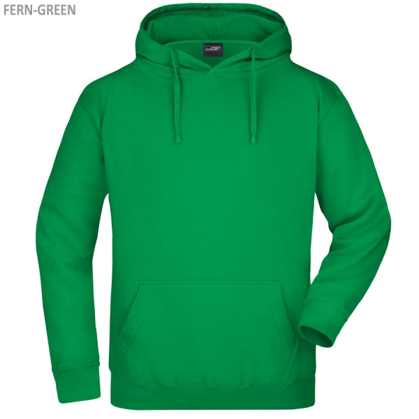 James & Nicholson Herren Hooded Sweat - JN047 - fern-green