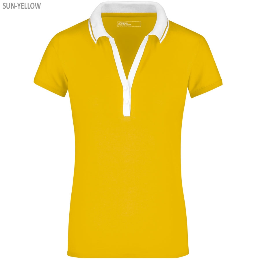 James & Nicholson Ladies‘ Elastic Polo Short-Sleeved