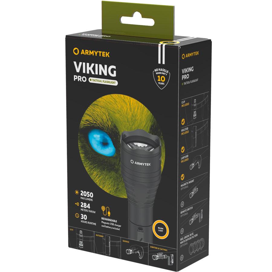 ARMYTEK Viking PRO Magnet USB - warm-light